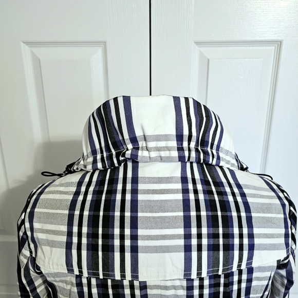 HP🎉 Laundry by Shelli Segal Plaid Trench Coat - Size M - Picture 7 of 16